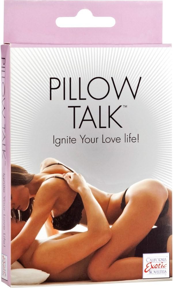 CalExotics Pillow Talk Card Game - Sex Games for Couples - Sexy Adult Toys - Novelty Gifts for Him or Her