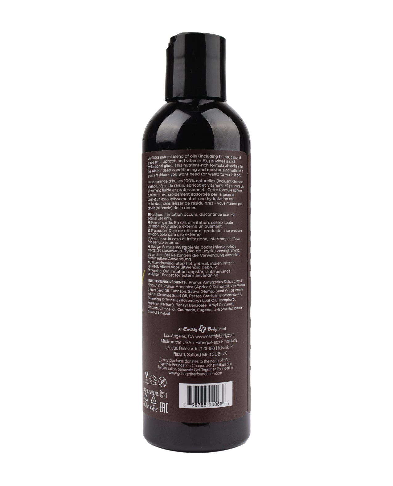 Earthly Body Massage & Body Oil - 8 oz High Tide