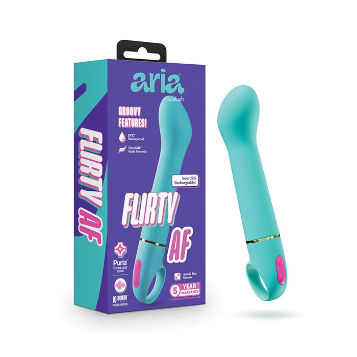 Aria - Flirty AF 2.0 - Rechargeable Vibe - Teal