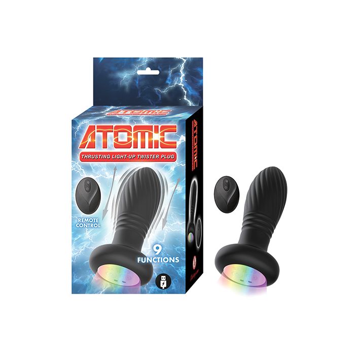 Atomic Thrusting Light-Up Twister Plug w/Remote Control - Black