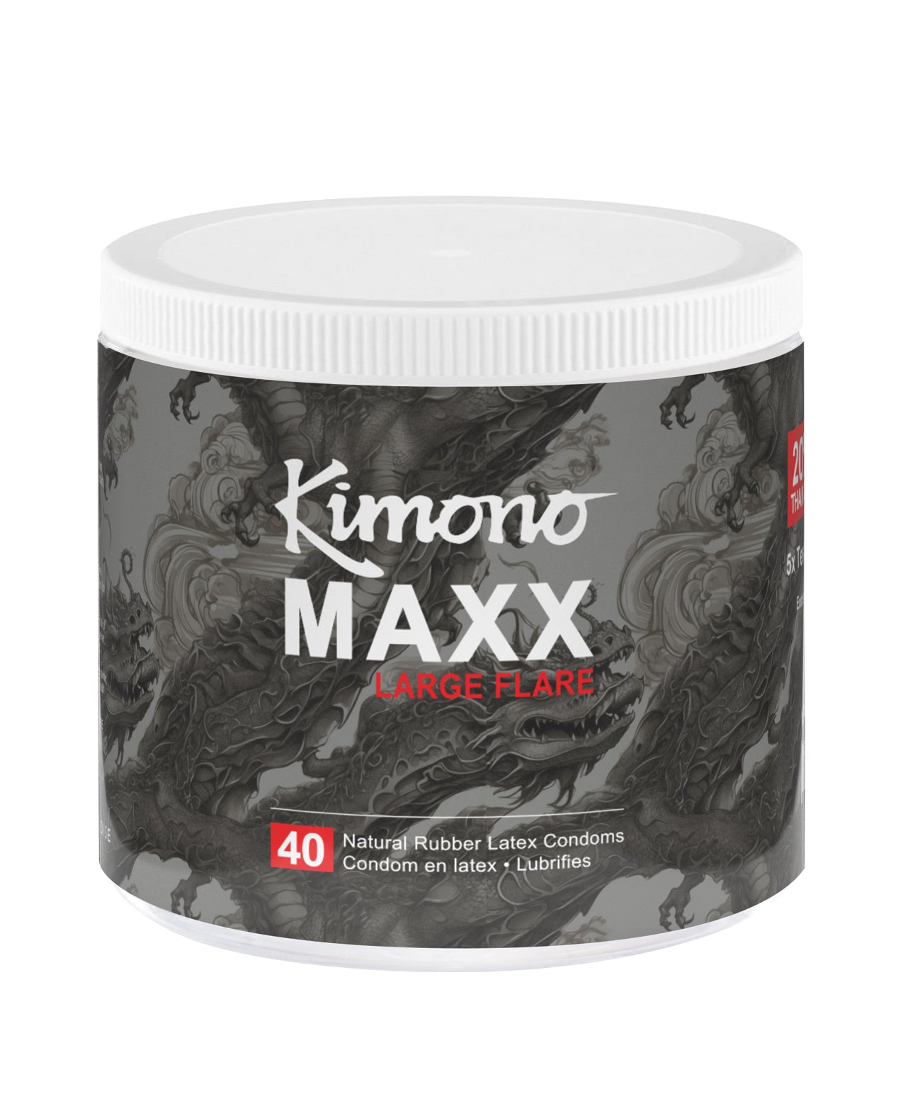 Kimono Maxx Large Flare Display Bowl - Assorted Colors Display of 40