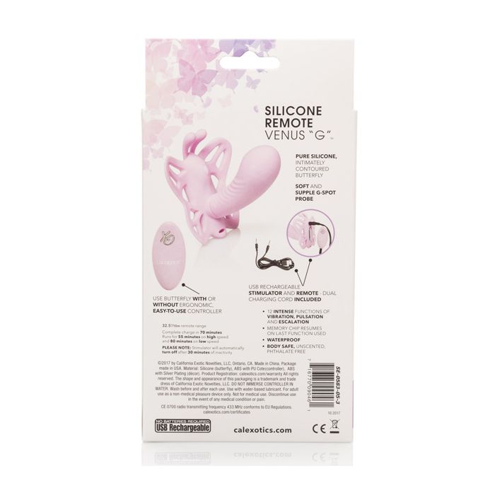 Venus Butterfly Silicone Remote Venus G - Pink