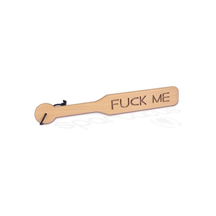 Fuck Me Spartacus Zelkova Wood Paddle - 37.5 cm