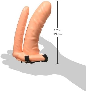 Fetish Fantasy Series 6" Double Penetrator Hollow Strap-On Flesh