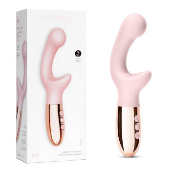 Le Wand XO Double Motor Wave Rechargeable Vibrator - Rose Gold