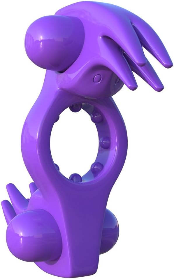 Fantasy C-Ringz by Pipedream Diameter 2.6 cm Purple Wonderful Wabbit Structured Cockring with Stimulator