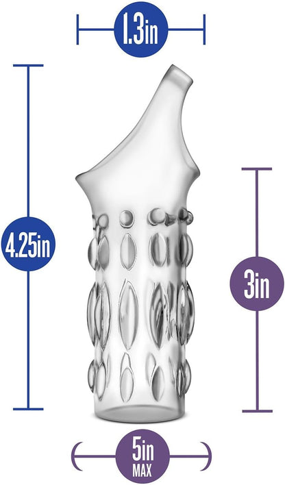 Blush Performance Studded Sleeve Ring - Clear