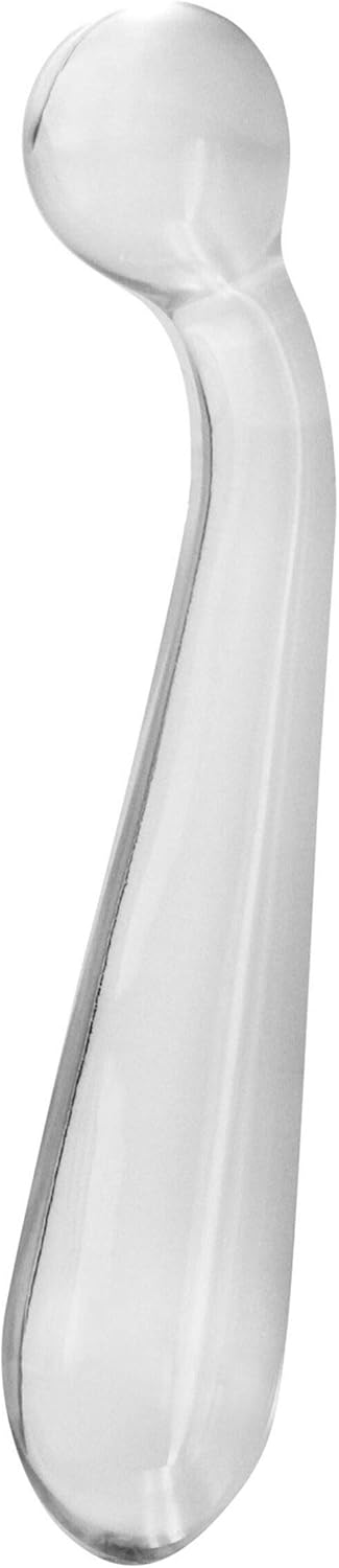 Crystal Premium Glass G-Spot Wand, Clear