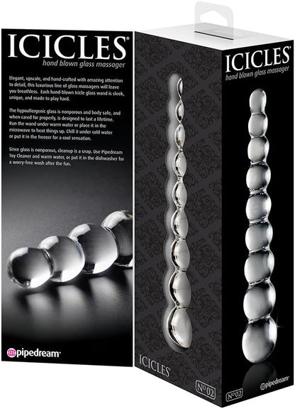 Icicles Hand Blown Glass Massager