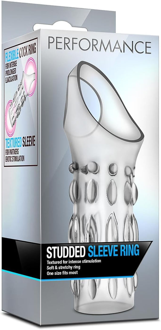 Blush Performance Studded Sleeve Ring - Clear