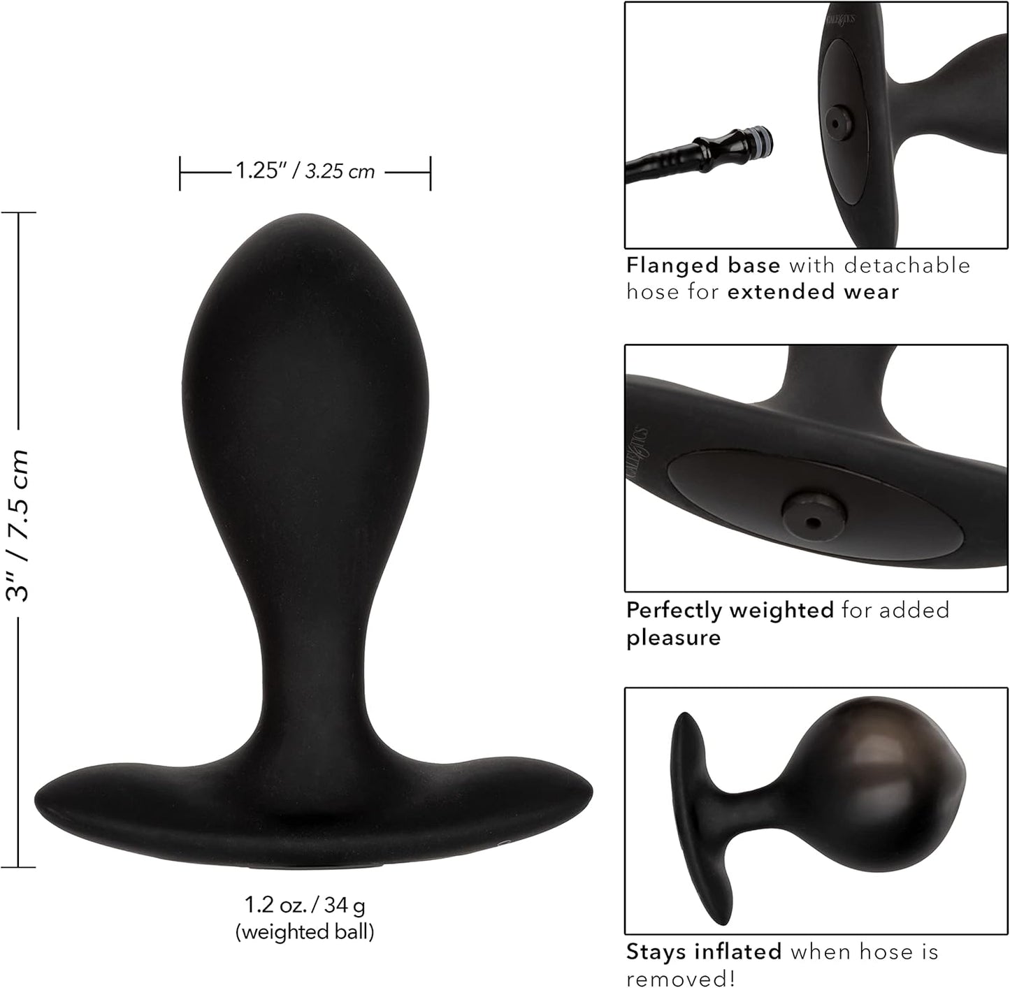 Weighted Silicone Inflatable Plug