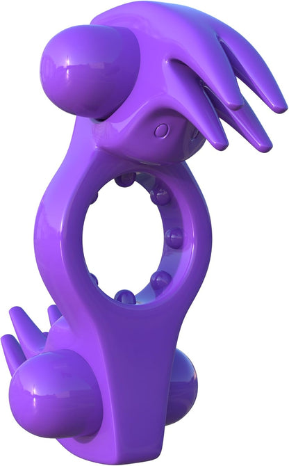 Fantasy C-Ringz by Pipedream Diameter 2.6 cm Purple Wonderful Wabbit Structured Cockring with Stimulator