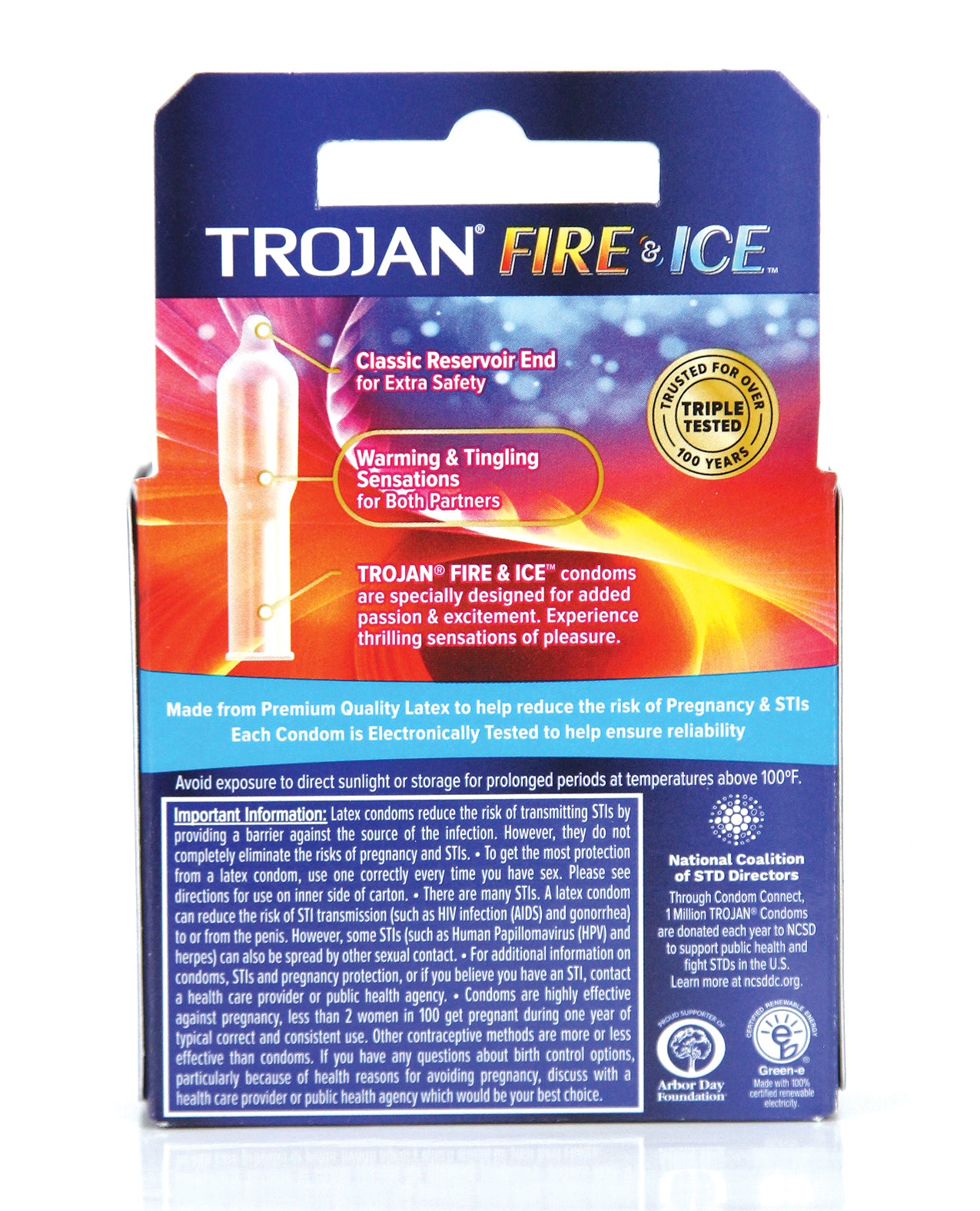 Trojan Fire & Ice Condoms - Box of 3