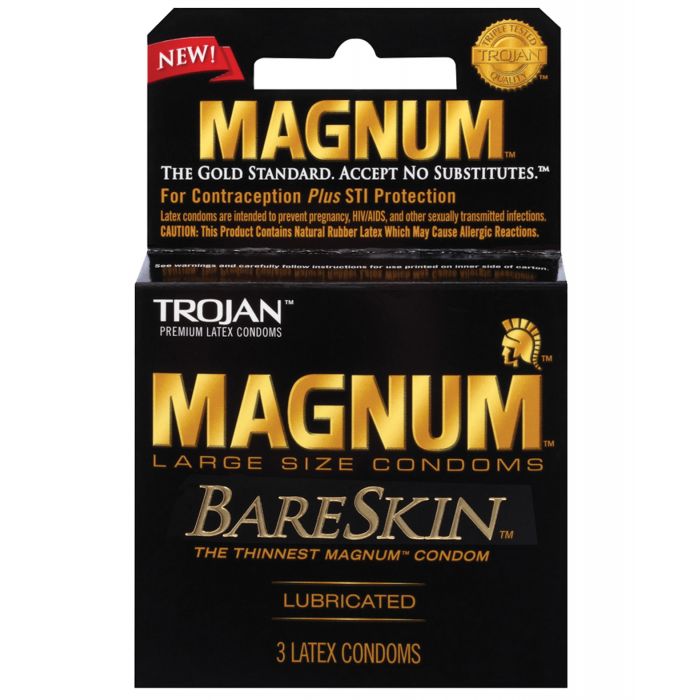 Trojan Magnum Bareskin Condoms - Pack of 3