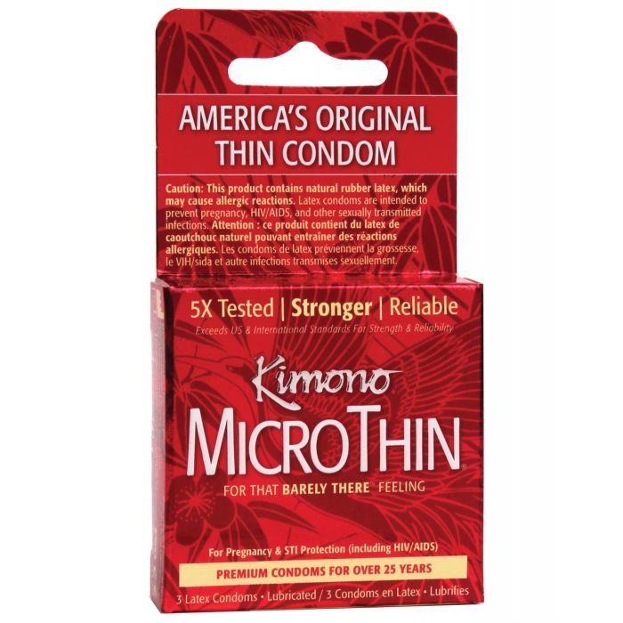 Kimono Micro Thin Condoms - Box of 3
