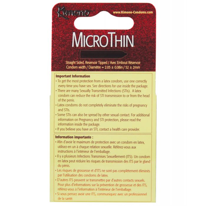 Kimono Micro Thin Condoms - Box of 3