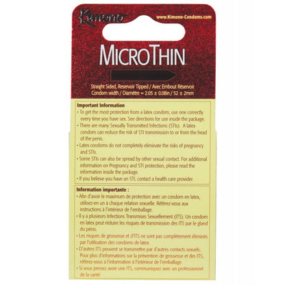 Kimono Micro Thin Condoms - Box of 3