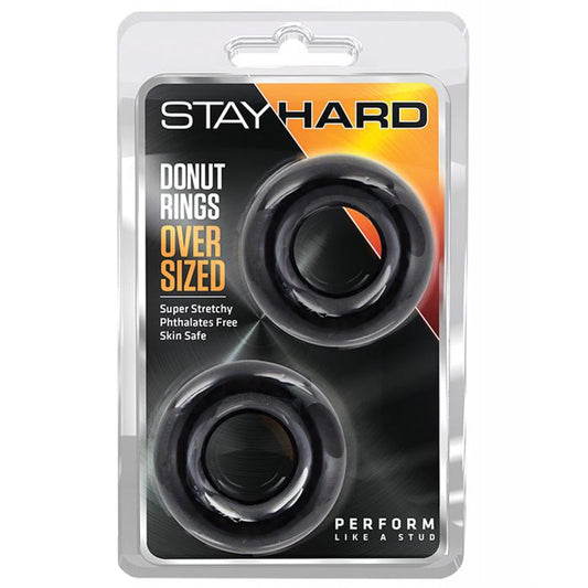 Blush Stay Hard Donut Rings - Oversized Pack of 2