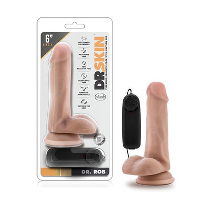 Blush Dr. Skin Dr. Rob 6" Cock w/Suction  Cup - Vanilla