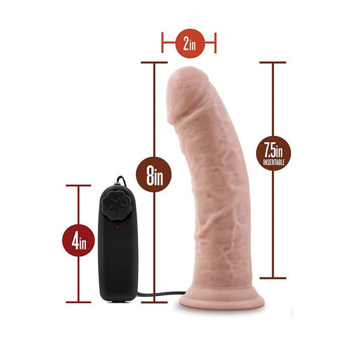 Blush Dr. Skin Dr. Joe 8" Cock w/Suction Cup - Vanilla