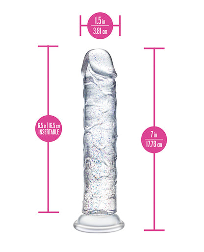 Blush Naturally Yours - Glamor - Sparkling Clear Dildo