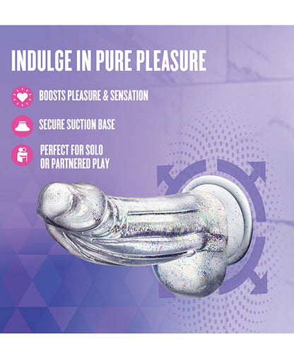Blush Naturally Yours Bling - Sparkling Clear Dildo