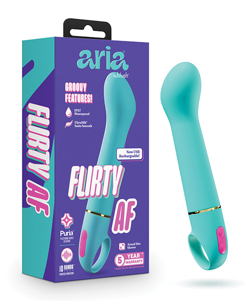 Aria - Flirty AF 2.0 - Rechargeable Vibe -  Teal