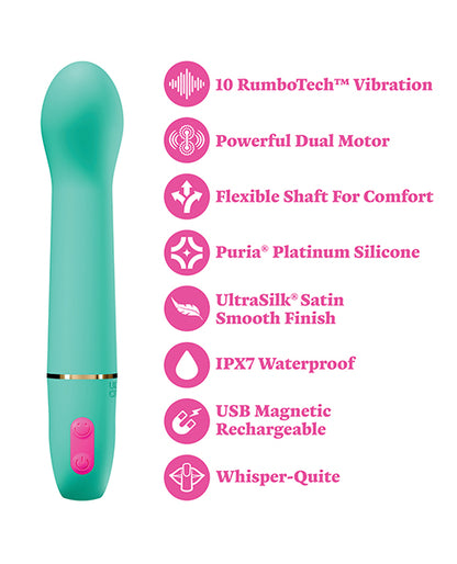 Aria - Flirty AF 2.0 - Rechargeable Vibe -  Teal