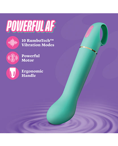 Aria - Flirty AF 2.0 - Rechargeable Vibe -  Teal