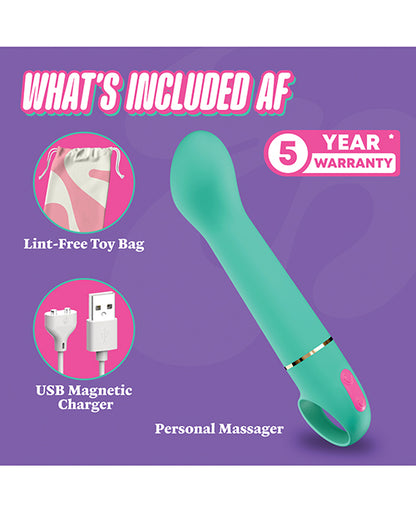 Aria - Flirty AF 2.0 - Rechargeable Vibe -  Teal