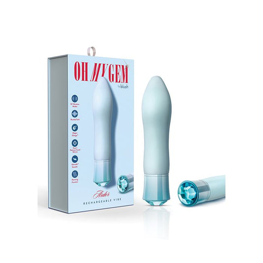 Blush Oh My Gem Ardor Vibrator - Aquamarine