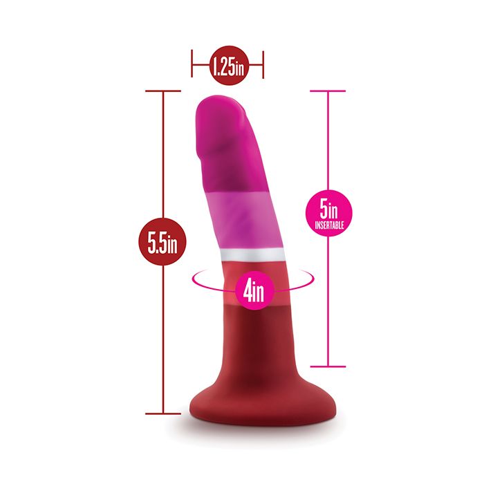 Blush Avant P3 Lesbian Pride Silicone Dong - Beauty