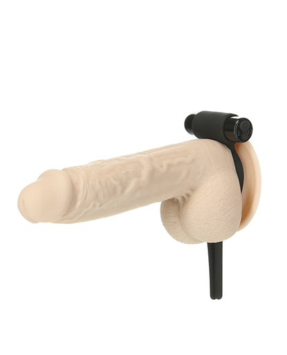 Bolo Bullet Vibrating Adjustable Cock Tie - Black