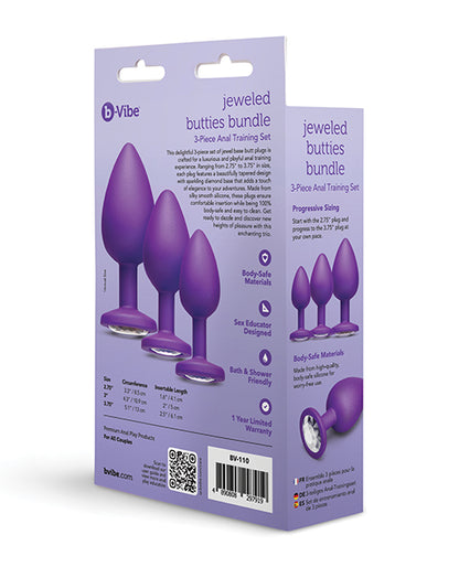 Jeweled Butties Bundle 3-Piece Anal Training Set
