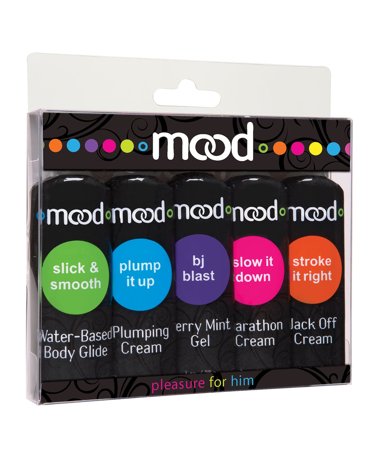 Mood Lube Pleasure for Him - Asst. Pack of 5