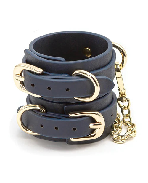 Bondage Couture Vinyl Wrist Cuff – Blue