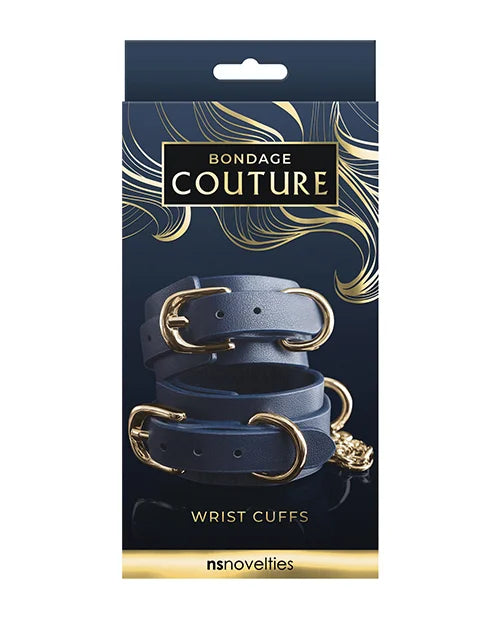 Bondage Couture Vinyl Wrist Cuff – Blue