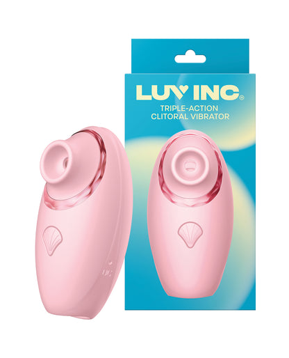 Luv Inc. Triple - Action Clitoral Vibrator - Pink