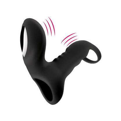 Bliss Shaft Rider Vibrating Cock Ring Sleeve - Black