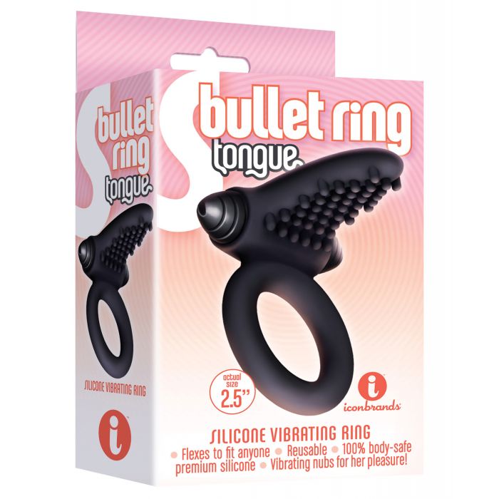 The 9's S Bullet Ring - Tongue