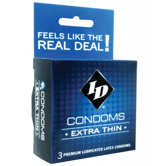 ID Extra Thin Condoms - Box of 3