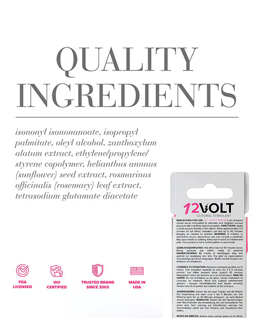 JO 12 Volt Clitoral Stimulant - Original Stimulant 0.34 oz