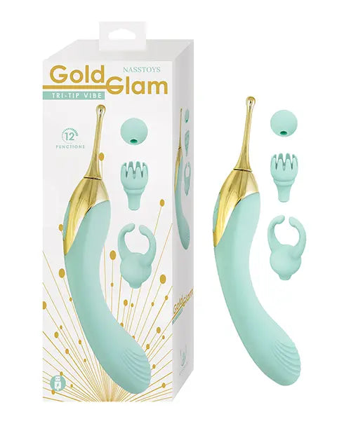 Nasstoys Gold Glam Tri-Tip Vibe - Aqua