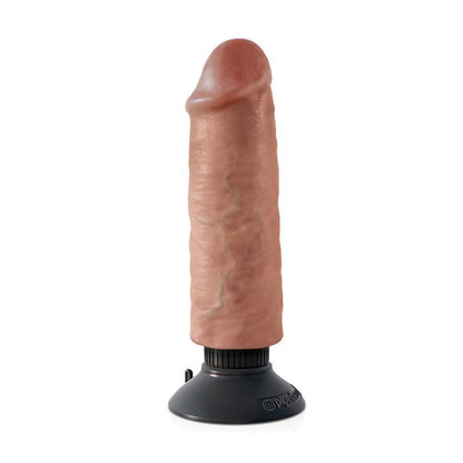 King Cock 6" Vibrating Cock - Tan