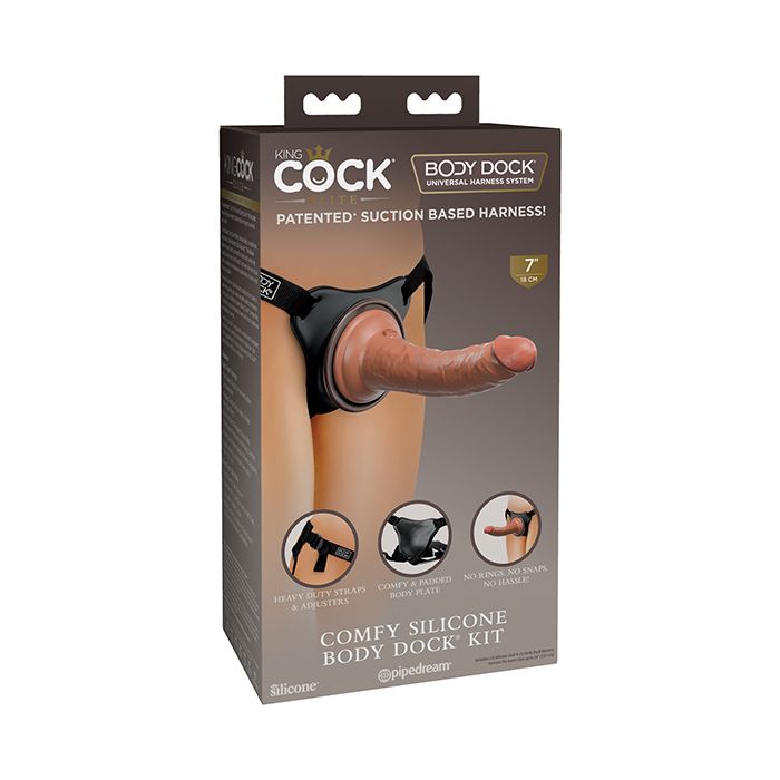 King Cock Elite Comfy Silicone Body Dock  Kit