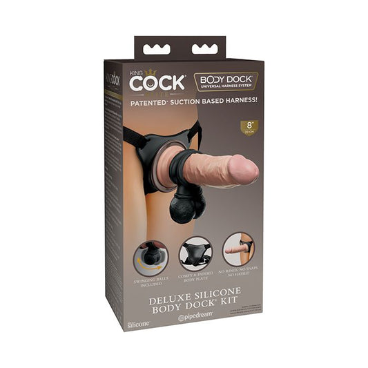 King Cock Elite Deluxe Silicone Body Dock  Kit