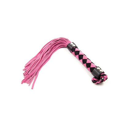 Plesur 15" Leather Flogger - Pink