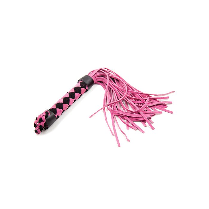 Plesur 15" Leather Flogger - Pink