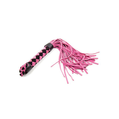 Plesur 15" Leather Flogger - Pink