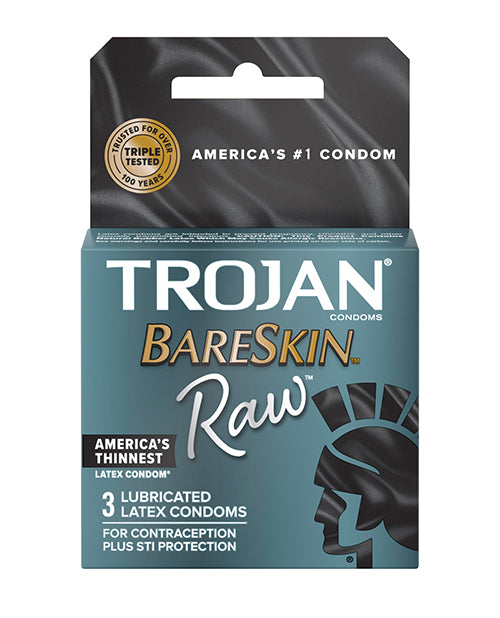 Trojan BareSkin Raw Condoms - Pack of  3